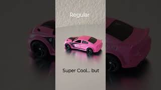 Athlete Statistics Regular VS Super Treasure Hunt '20 Dodge Charger Hellcat Hot Wheels
