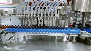 Multihead tracking filling rotary capping machine high speed liquid bottling line