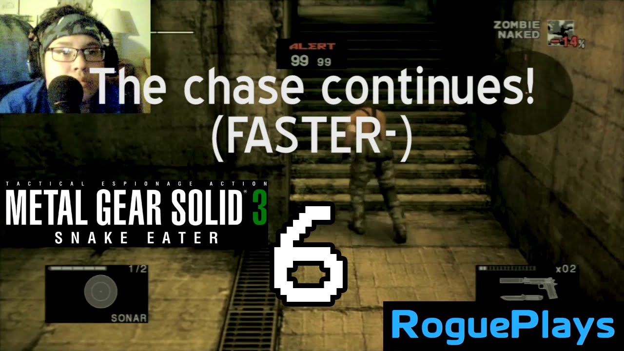 RoguePlays Metal Gear Solid 3 HD - 006 - The Chase Continues (FASTER)