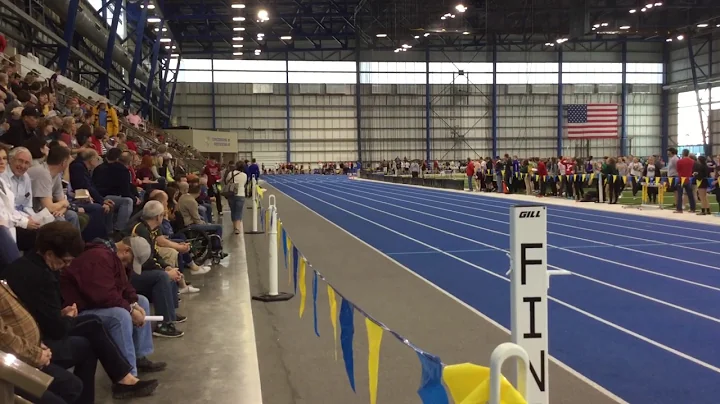 Jaiden Boomsma 100 meter ESD indoor track meet 2017