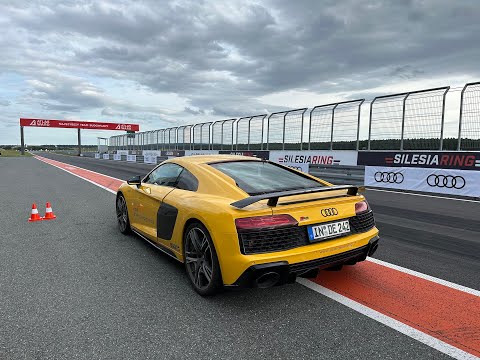 Godnie pożegnałem Audi R8 Coupé V10. Ty tego nie zrobisz. Audi R8 Coupé V10 na Silesia Ring - dźwięk silnika (engine sound)