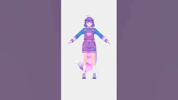 Here’s a before/after of how I retextured Sennari’s custom VRoid outfit #vroid #vtuber #vroidstudio