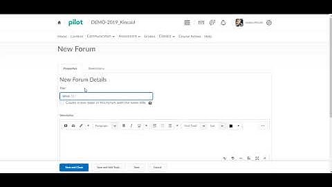 D2L create Group discussion