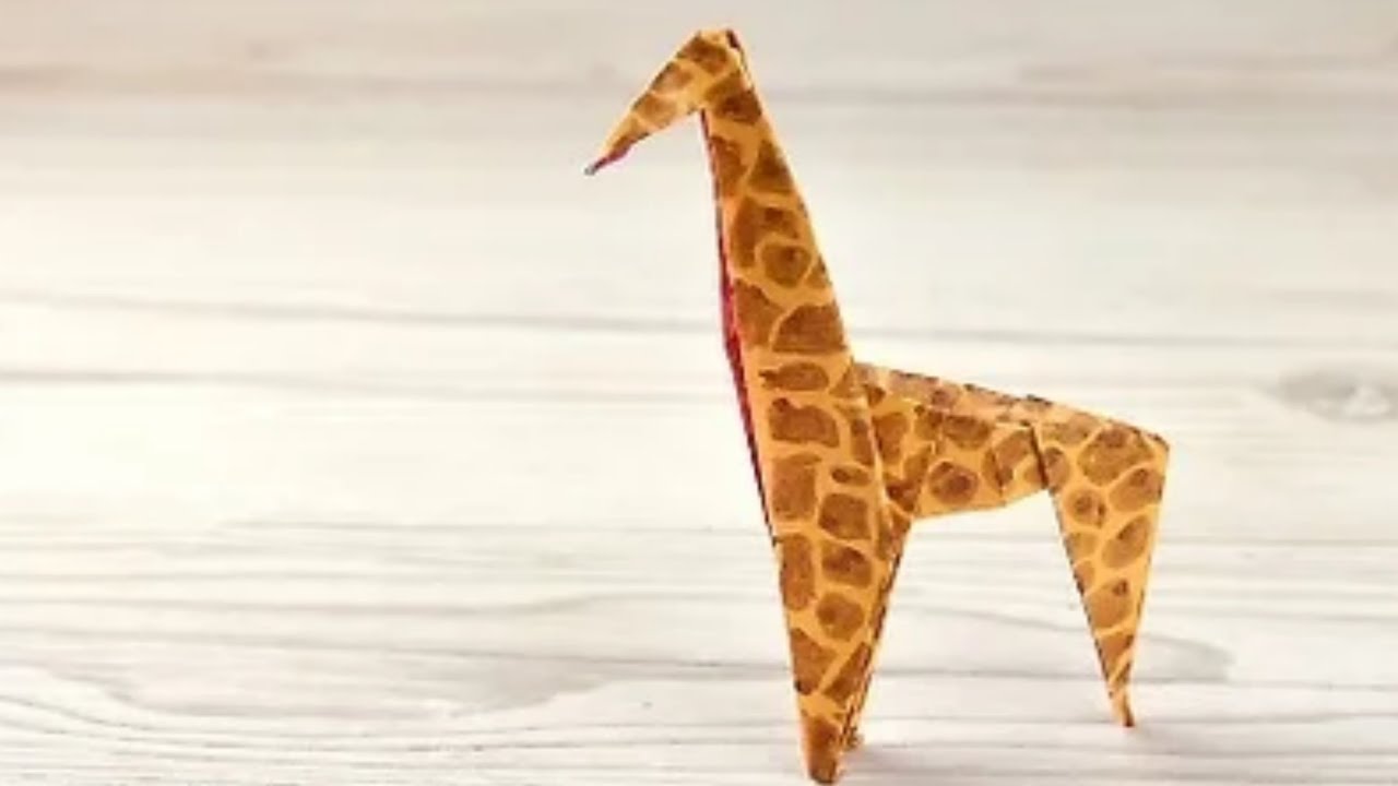 Cara Yang Mudah Membuat Hewan Jerapah Dari Origami YouTube