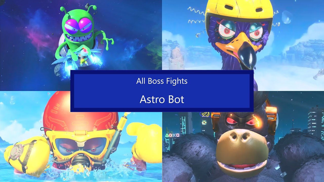 All Boss Fights - Astro Bot - YouTube