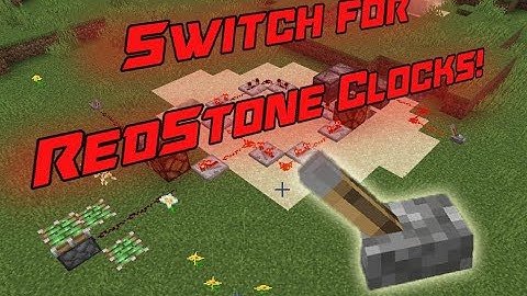 How to Create an on/off switch for a redstone circuit (redstone clock)