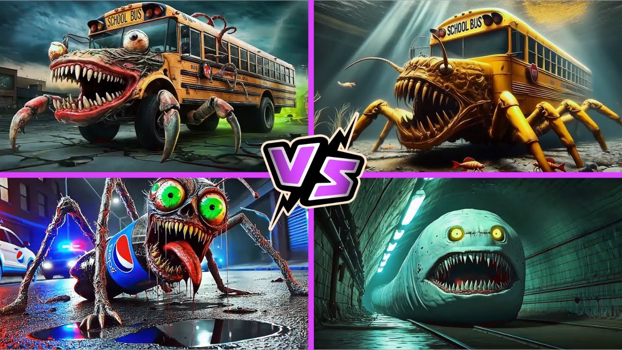 School Bus 🆚 SCHOOL BUS 🆚 Pepsi HEAD EATER 🆚 Thomas Train 🎶 Tiles Hop EDM Rush