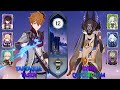 Fireworks Childe &amp; Quickbloom Cyno | Genshin Impact | Spiral Abyss 4.2 Full Stars