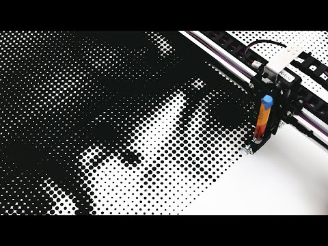Pen plotter Portrait | Aili Maimaiti