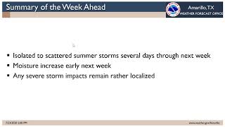 2020 07 23 14 00 NWS Amarillo Weekly Briefing