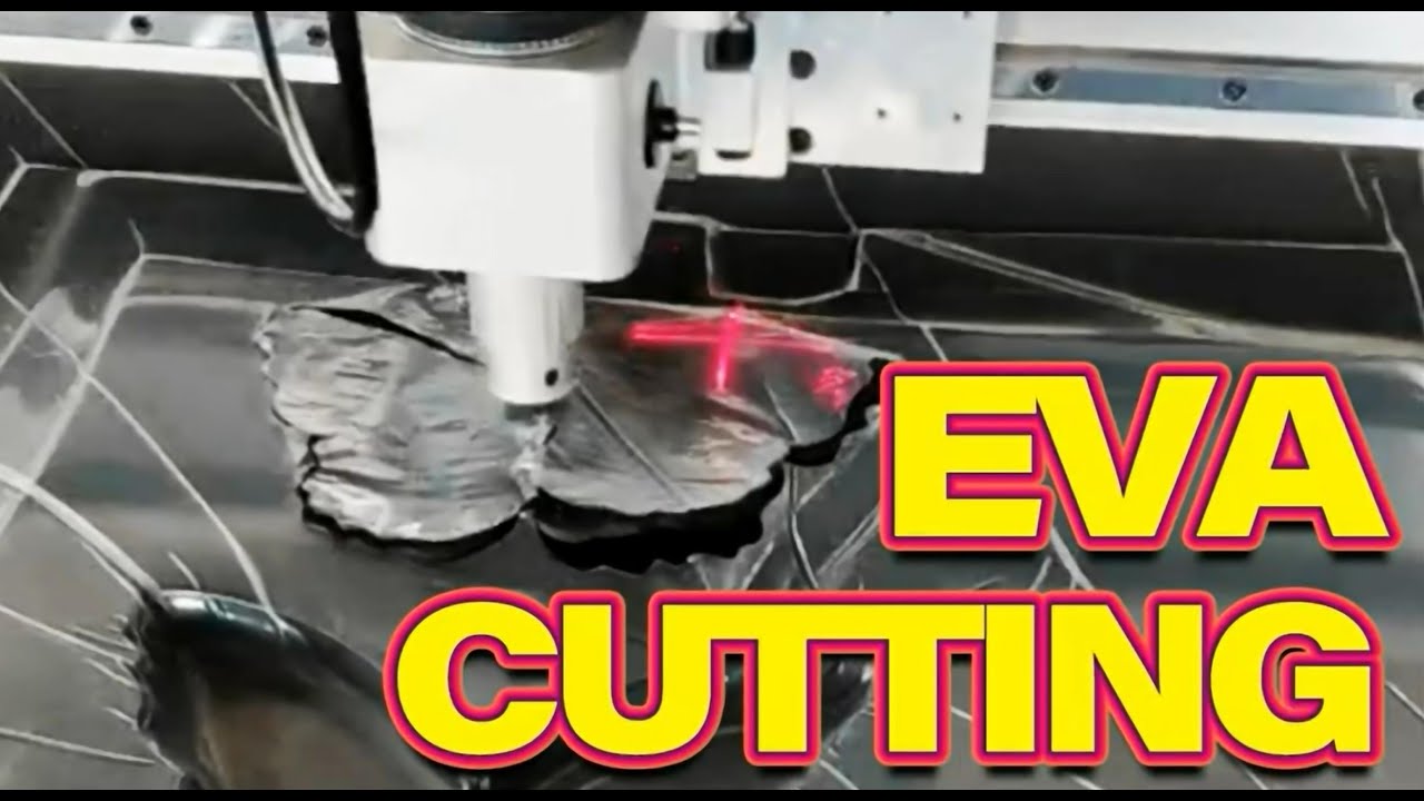 EVA Cutting with the Vibrating Knife Cutting Machine - YouTube