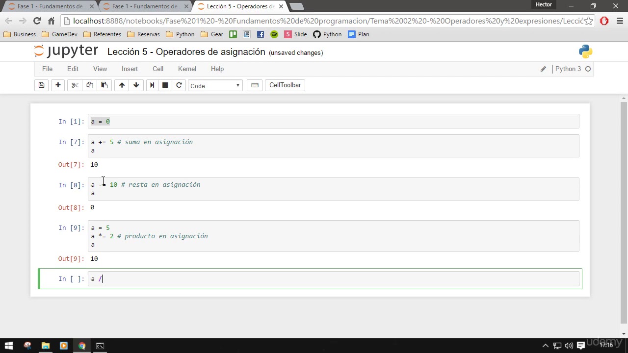 Curso Python - Operadores de asignación - YouTube