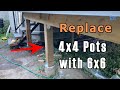 How to replace Deck 4x4 Posts with 6x6 Posts for Composite Deck