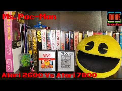 Ms. Pac-Man Atari 2600 Vs Atari 7800 review