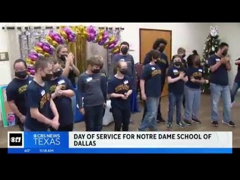 Day of service for Notre Dame School of Dallas