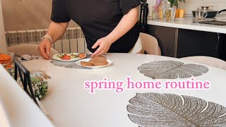 Spring Home Routine | realistic | healthy habits for a productive day