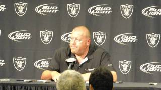 Oakland Head Coach Tom Cable speaks after the Raiders defeat the Chiefs 23-20 pt. 2