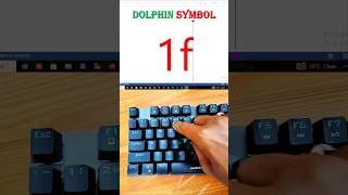 MS Word Magic: Dolphin Symbol 10 Sec me 😱! 🐬 #shorts #msword