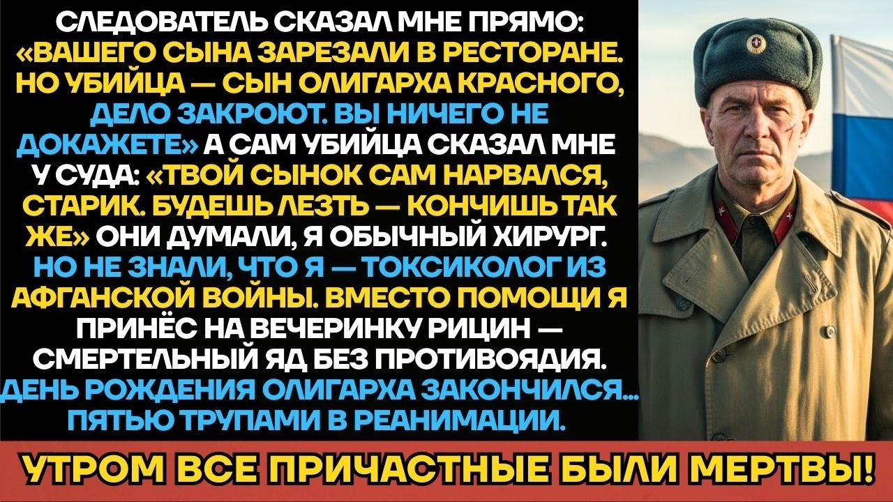 Мажор Зарезал Сына Хирурга, Не Зная, Что Отец Служил В Афганистане. Смертельная Месть!