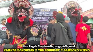 Rampak Barongan Penonton Ricuh Jaranan SAMBOYO PUTRO Live Pagak Cengkok Ngronggot Nganjuk