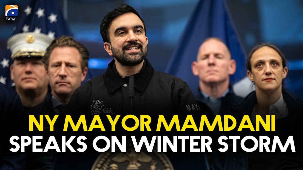 New York Mayor Zohran Mamdani Speaks After Winter Storm | Geo News English