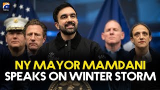 New York Mayor Zohran Mamdani Speaks After Winter Storm | Geo News English