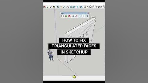 How to fix Triangulated Faces in Sketchup FAST |  Youtube Shorts