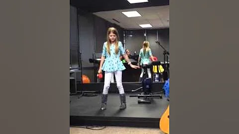 Lily Koen - age 9.  Defying Gravity