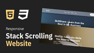 Stack Scrolling Website Design | HTML & CSS