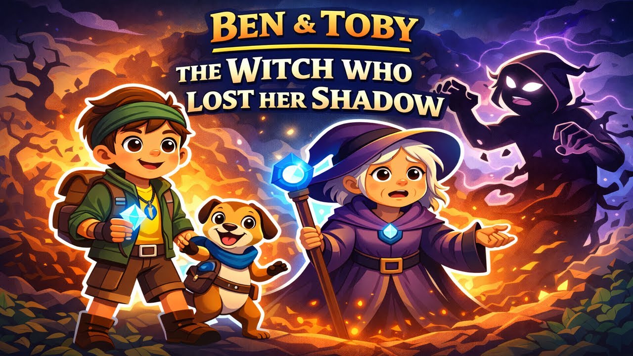 Ben & Toby: The Witch Who Lost Her Shadow 🧙‍♀️✨ | Emotional 3D Animated Movie