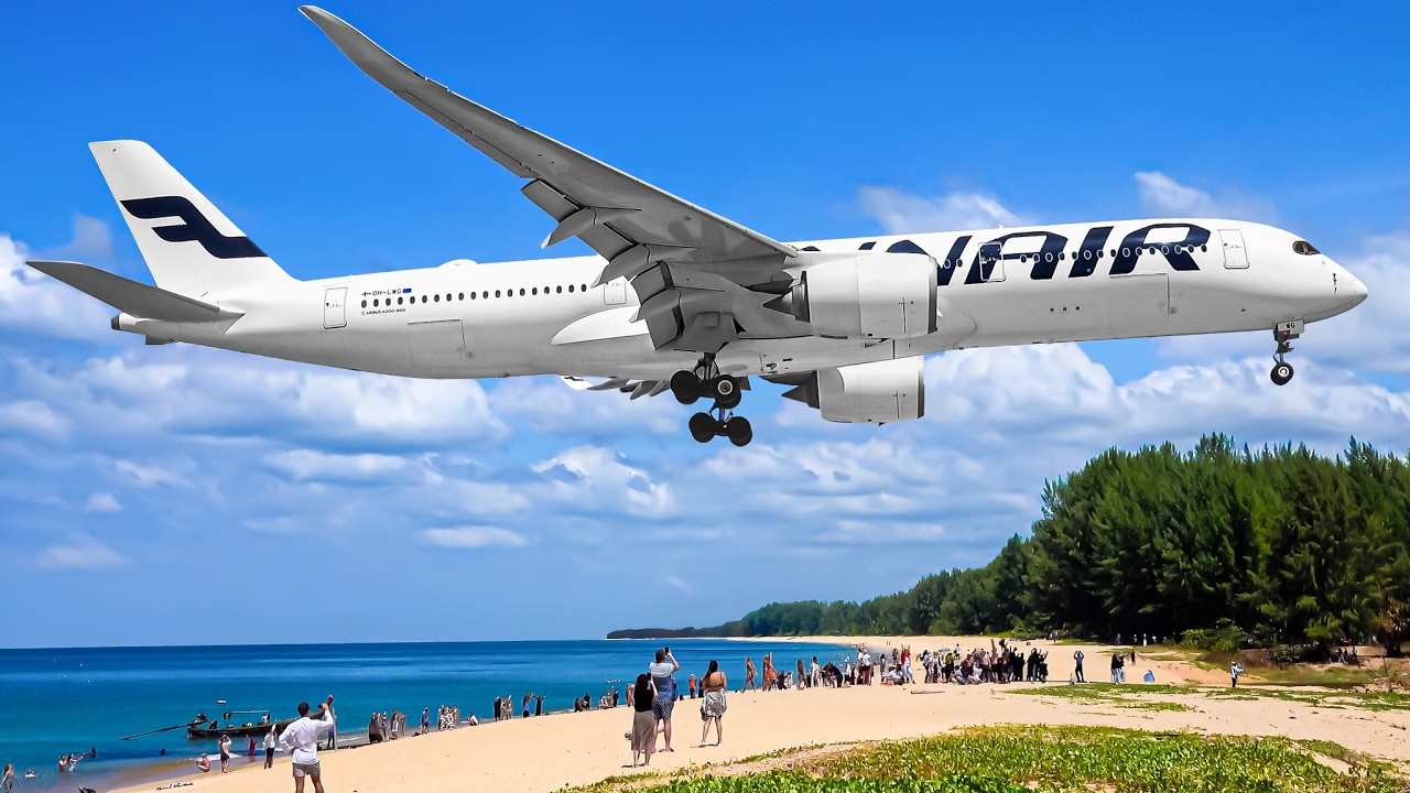 ✈️ 30 MINS of PLANE TAKEOFFS & LANDINGS 🇹🇭 Phuket Airport Plane Spotting Thailand [HKT/VTSP]