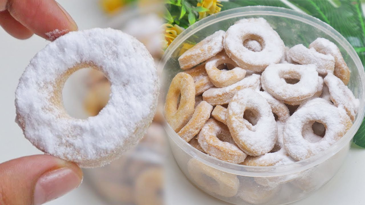 Cara buat DONAT KERING mudah !! Resepnya simple