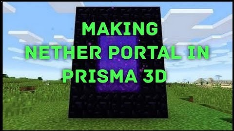 Making Nether portal in prisma 3d app