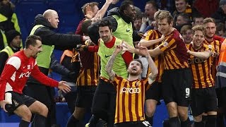 Chelsea 2-4 Bradford (Halliday) Goal 2015
