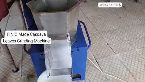 FINIC Cassava Leaves Grinding Machine and Multi Giant Blender