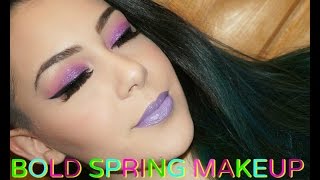 BOLD SPRING MAKEUP TUTORIAL