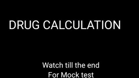 Drug calculation || NMC CBT || UK