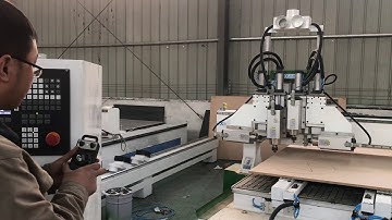 Four process cnc router 1325 with 4 spindle machine
