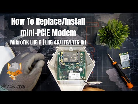 MikroTik LHG R | LHG 4G/LTE/LTE6 Kit - How to replace the mini-PCIE modem (Tagalog)
