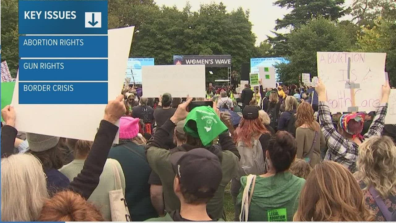 Democrats hope abortion-rights issues bring women to polls, Republicans believe stance on border cri