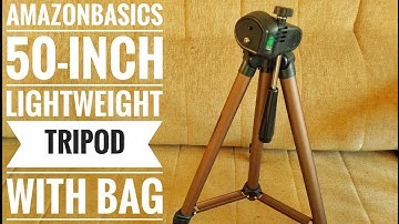 AmazonBasics 50-Inch Lightweight Tripod with Bag | Unboxing