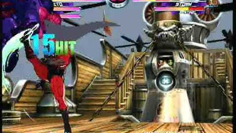 MvC2 Online (360): Brett (MSP) vs Omega Weapon X (MSS) 1 .:9.12.10:.
