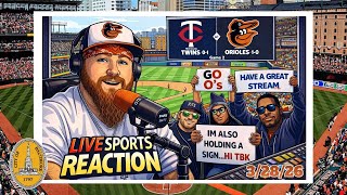 TWINS VS ORIOLES GAME 2- LIVE REACTION (3/28/26) 📱
