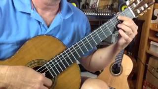 Learning hommage a Satie classical guitar