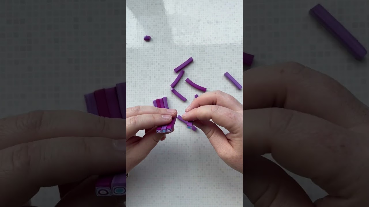 ⭐️ Clay tip: how to make a retro cane with Sculpey polymer clay