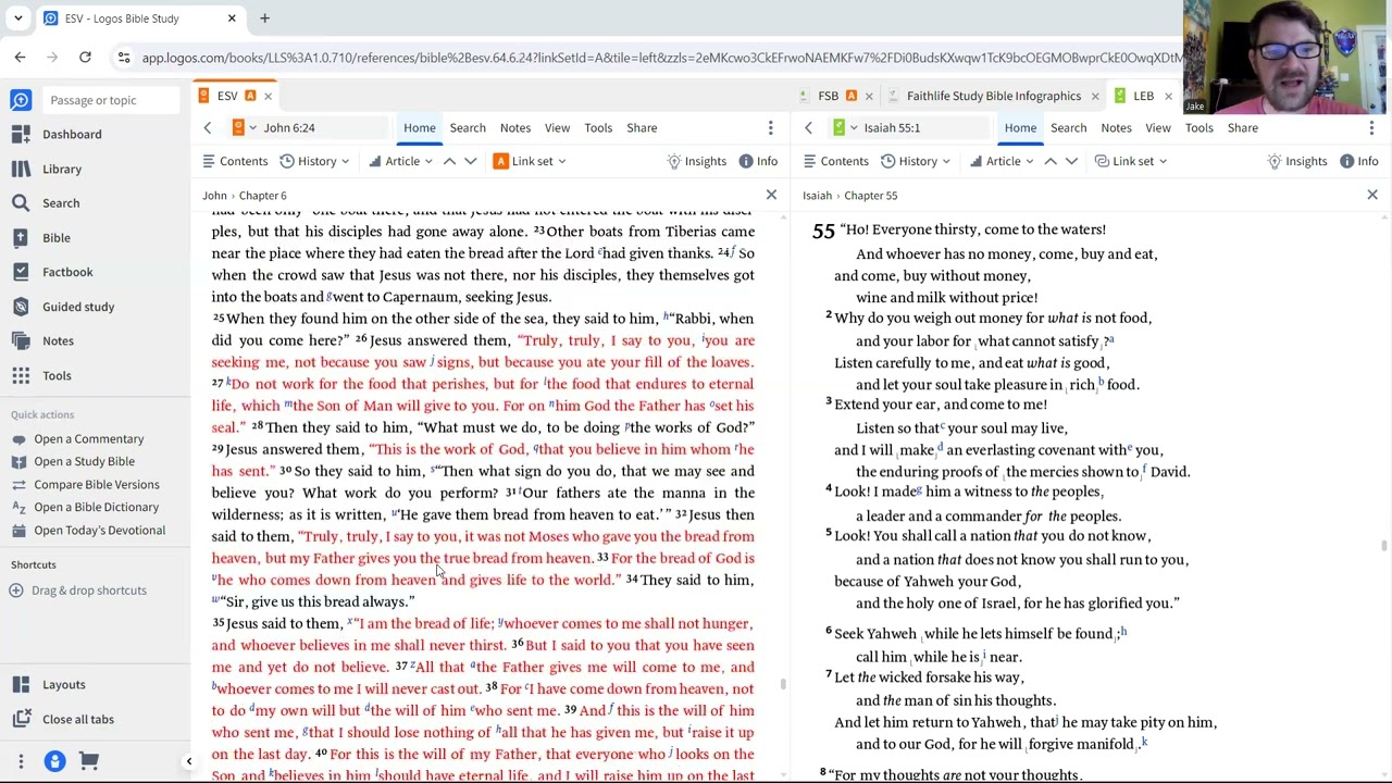 John Ch 6: 22-70 Jesus is the bread of life