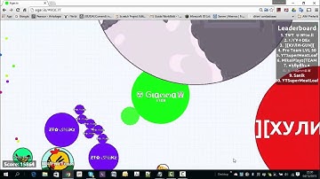 Amazing agar.io gameplay||Teaming with random guys 34k score