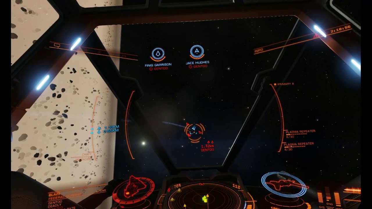 Elite:Dangerous in VR - Multi-crew Ship Launched Fighter - Taipan