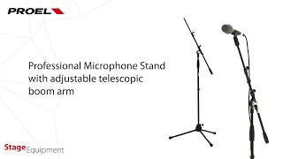 Professional microphone stand with telescopic boom - RSM198BK screenshot 2