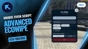[FREE] Revo EcoWipe | FiveM Server Economy Wipe Tool (ESX & QBCore)